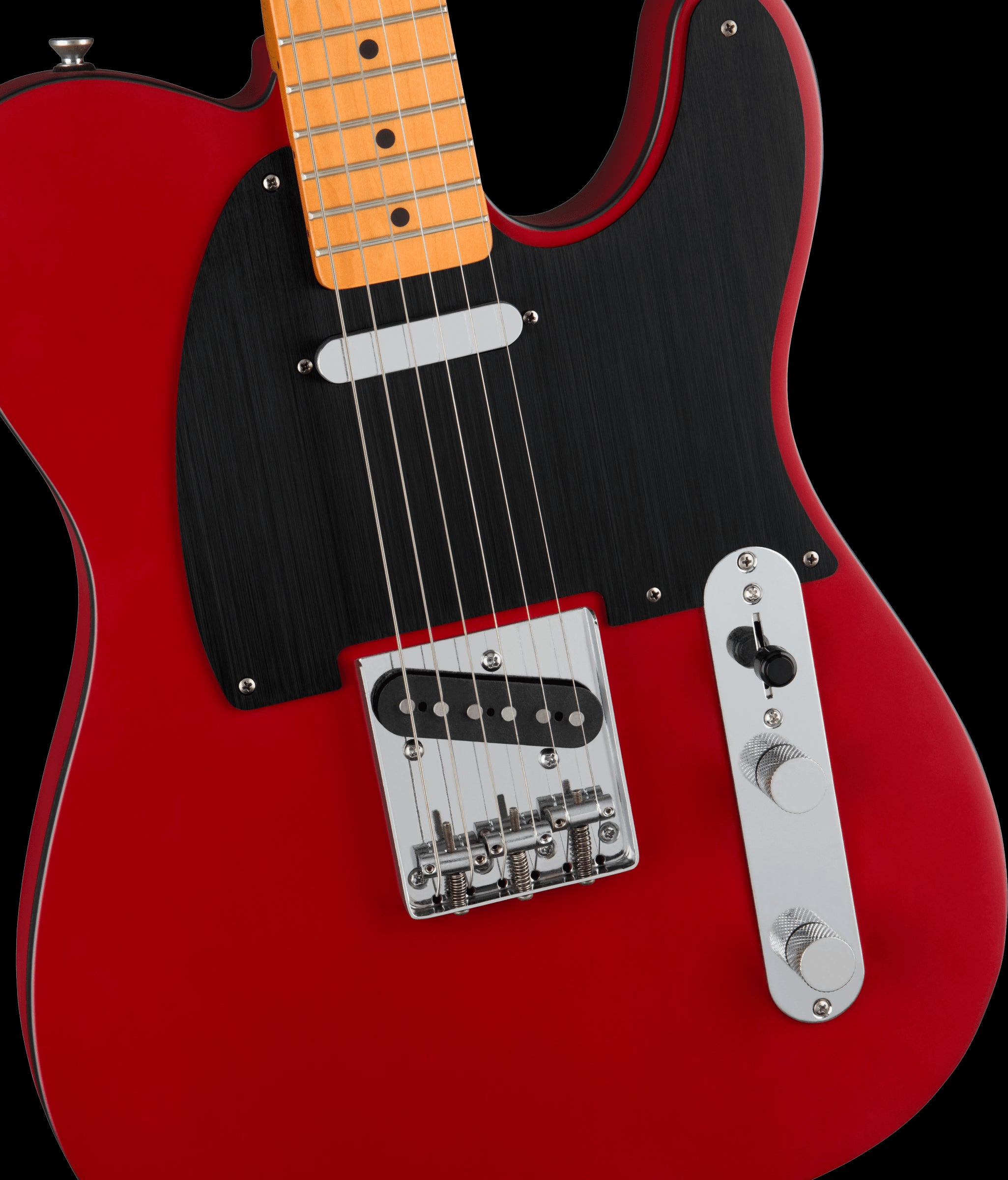 Squier 40th Anniversary Telecaster Vintage Electric Guitar Maple Fingerboard Satin Dakota Red