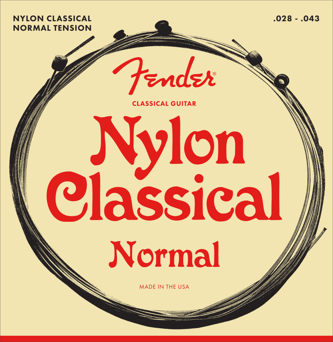 Fender Nylon Acoustic Strings 130 Clear/Silver .028 .043 (6)