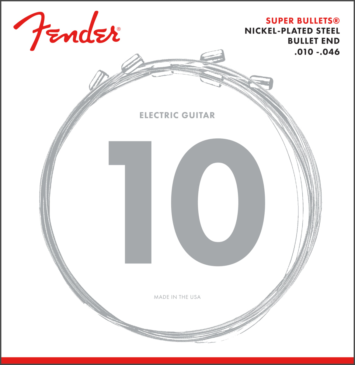 Fender Super Bullet Strings Nickel Steel 3250R .010 .046 (6)