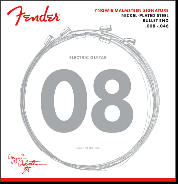 Fender Yngwie Malmsteen Signature Electric Guitar Strings .008 .046 Nickel Steel