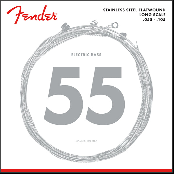 Fender Stainless 9050's Bass Strings Stainless Steel 0.055 0.105 -4