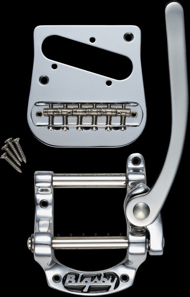 Bigsby B5 Telecaster Guitar Modification Vibrato Kit in Chrome