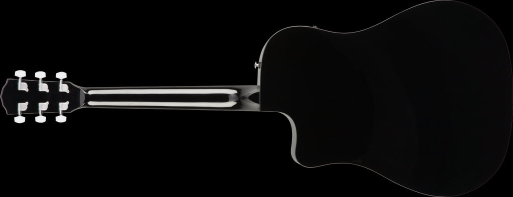 Fender CD-60SCE Dreadnought Acoustic Guitar - Walnut Fretboard - Black