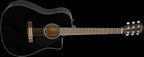 Fender CD-60SCE Dreadnought Acoustic Guitar - Walnut Fretboard - Black