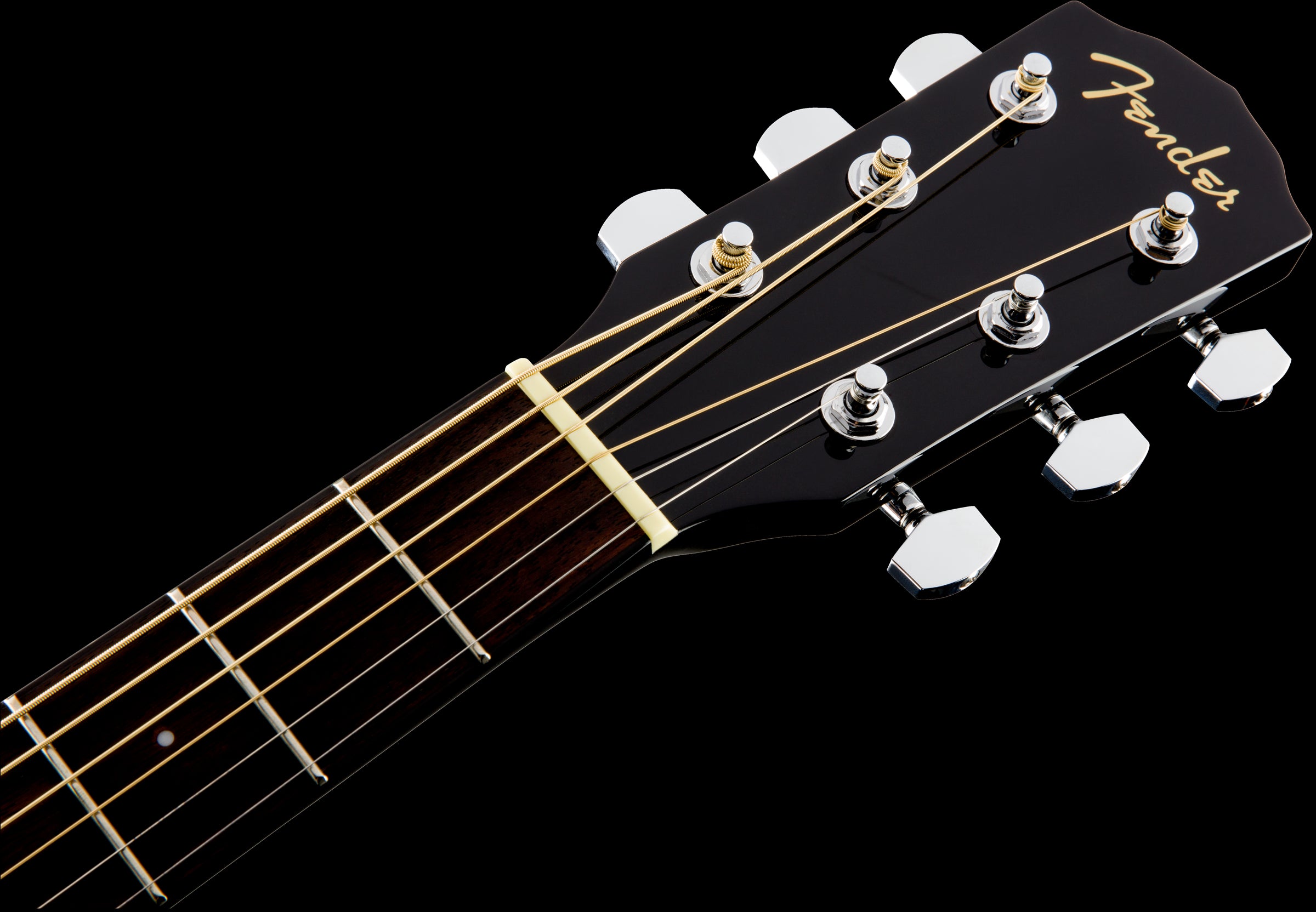 Fender CD-60SCE Dreadnought Acoustic Guitar - Walnut Fretboard - Black