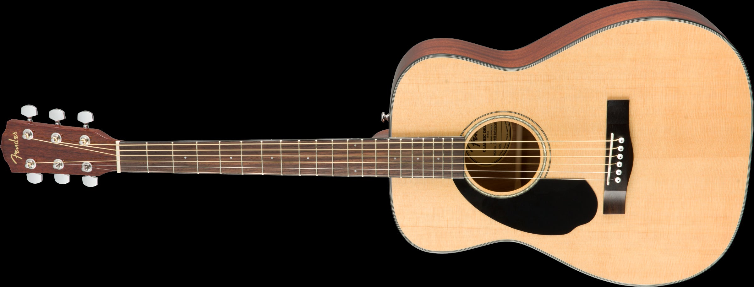 Fender CD-60S Left-Handed Acoustic Guitar with Walnut Fingerboard in Natural