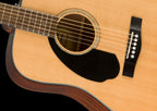 Fender CD-60S Left-Handed Acoustic Guitar with Walnut Fingerboard in Natural