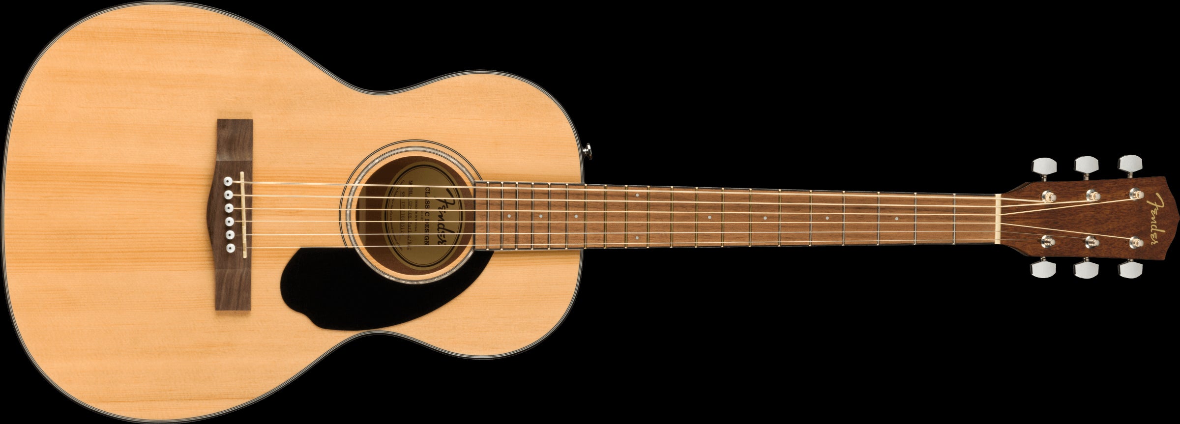 Fender CP-60S Parlor Acoustic Guitar with Walnut Fingerboard in Natural