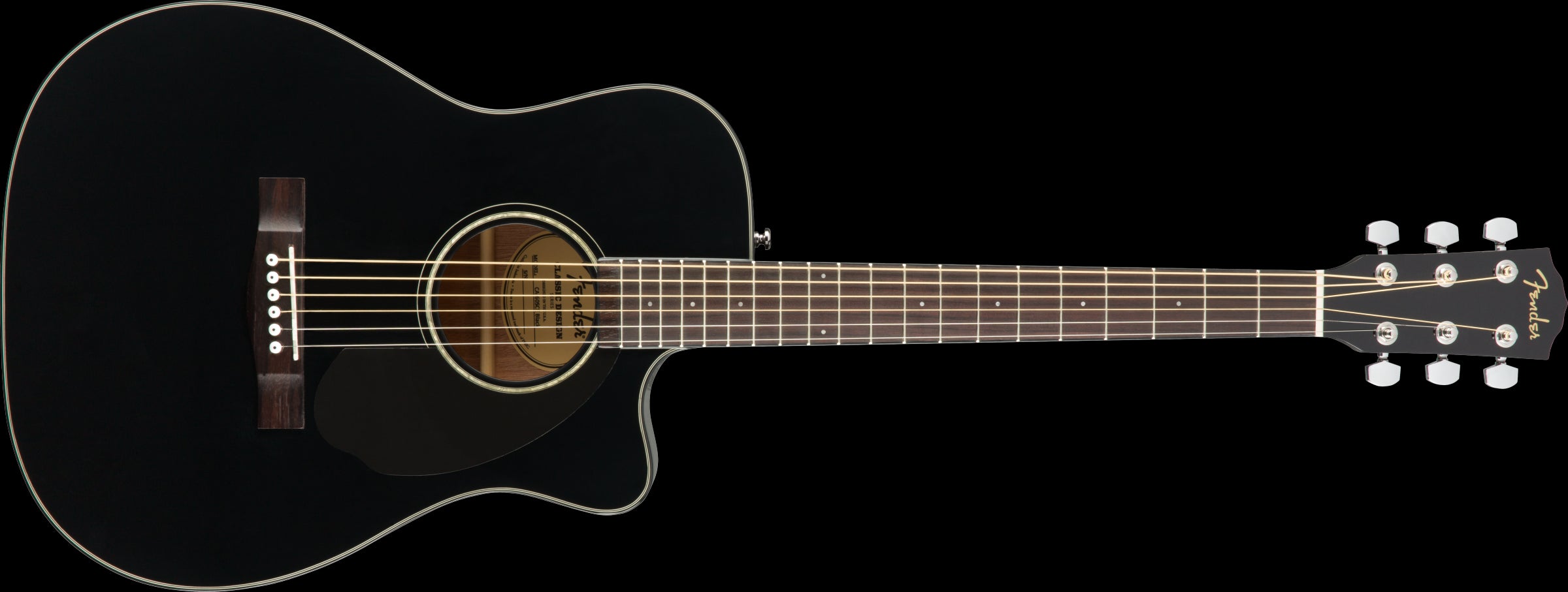 Fender CC-60SCE Concert - WN - Black