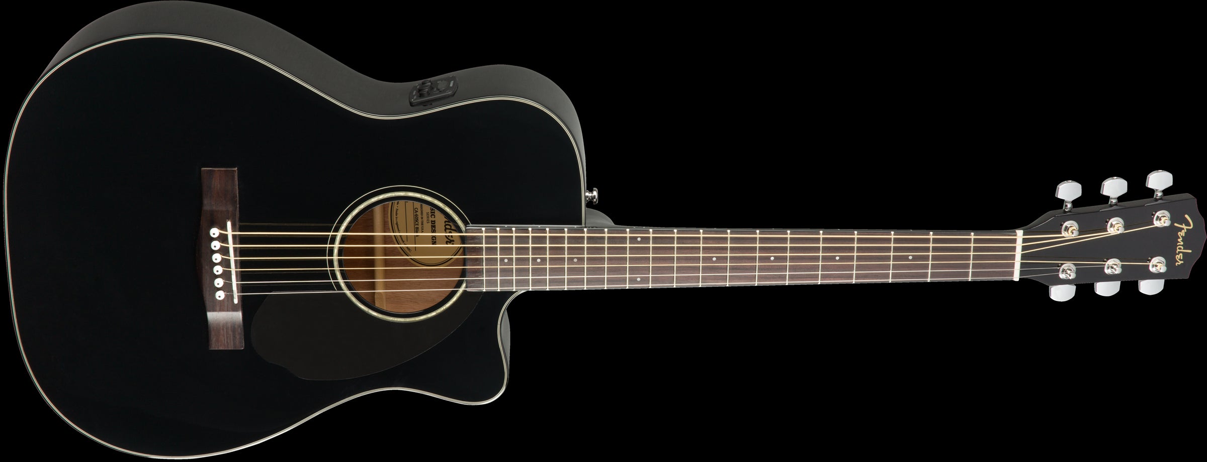 Fender CC-60SCE Concert - WN - Black