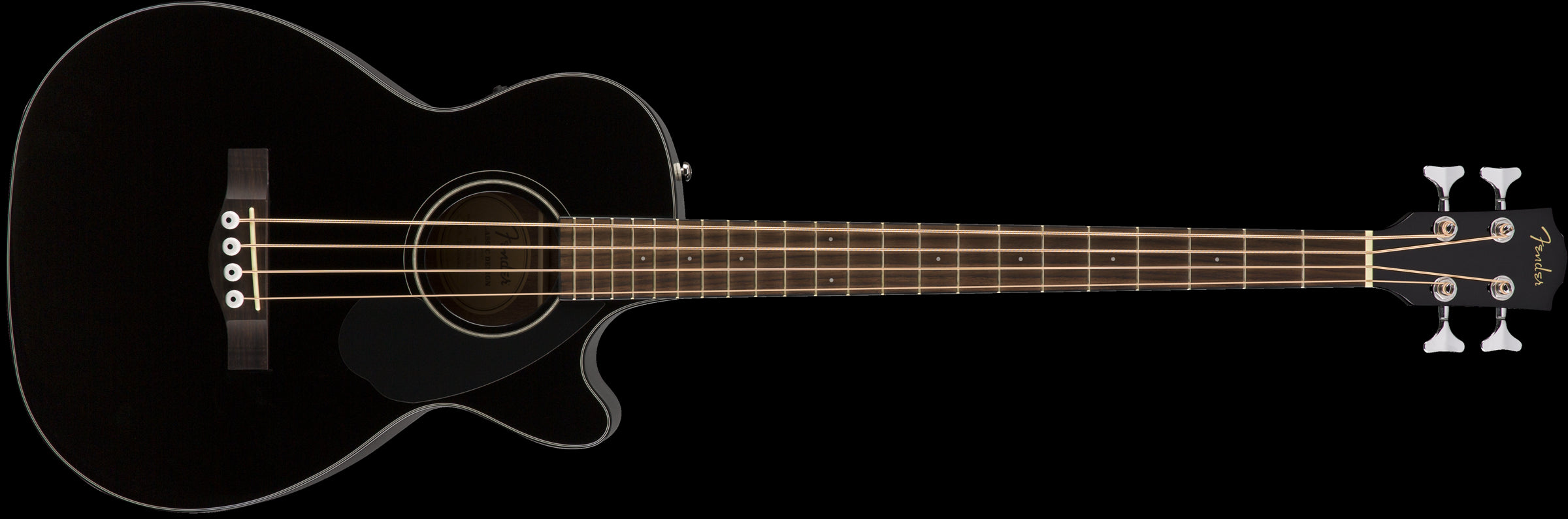 Fender CB 60SCE Bass w/Laurel Fretboard - Black