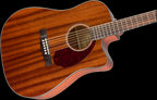 Fender CD-140SCE Dreadnought Acoustic Guitar with Walnut Fingerboard & Case in All-Mahogany