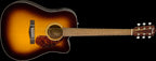 Fender CD-140SCE Dreadnought Acoustic Electric Guitar with Walnut Fingerboard & Case in Sunburst