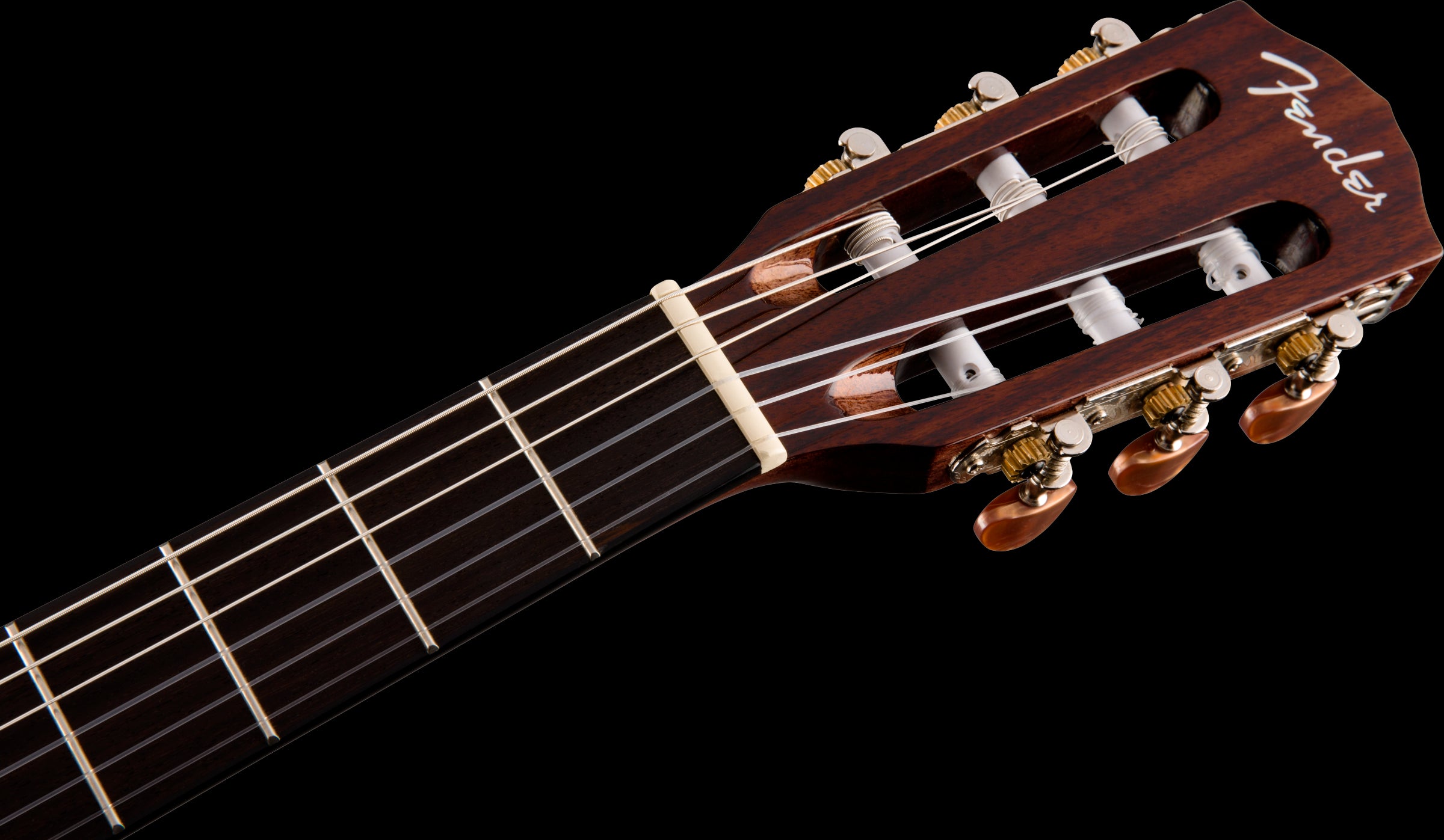 Fender CN 140SCE Nylon Thinline Walnut Fretboard - Natural w/Case