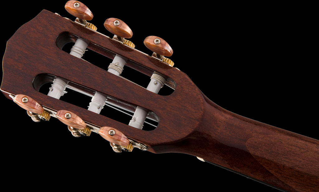 Fender CN 140SCE Nylon Thinline Walnut Fretboard - Natural w/Case