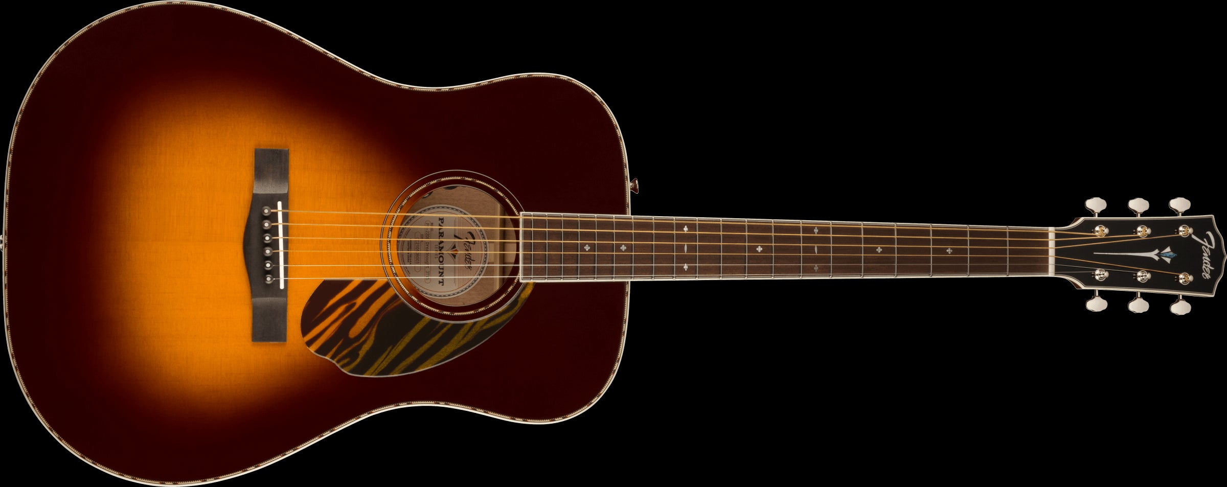 Fender PD 220E Dreadnought Ovangkol FB 3 Col Vint Burst
