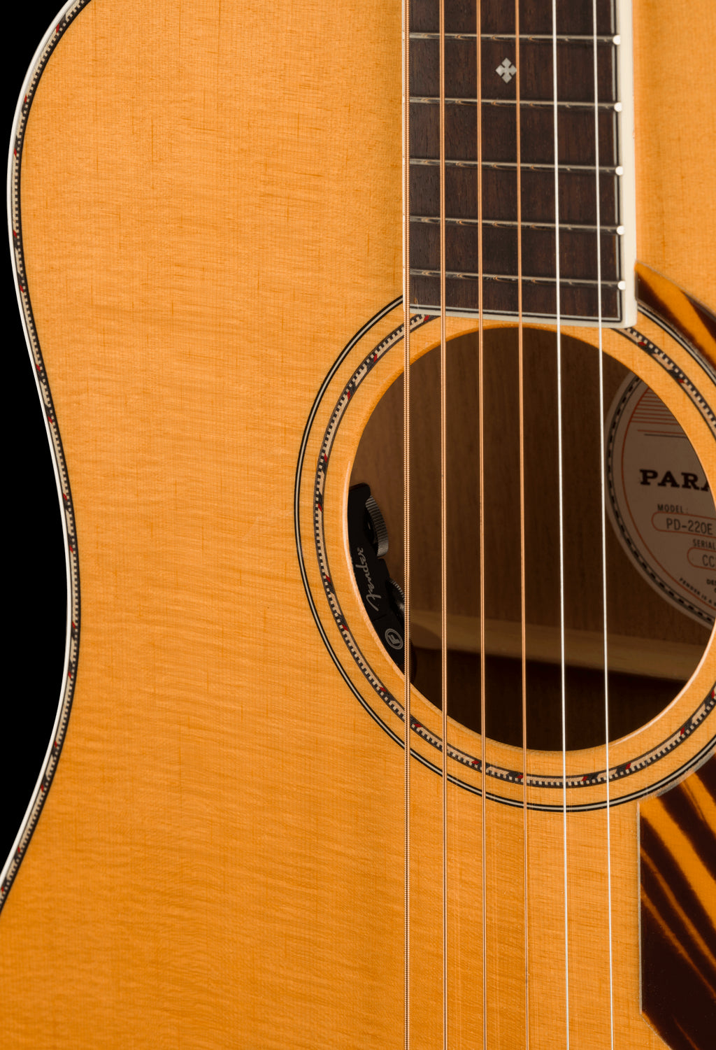 Fender PD 220E Dreadnought Ovangkol FB Natural