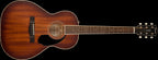 Fender PS 220E Parlor All Mhgny Ovangkol FB Aged Cognac Burst