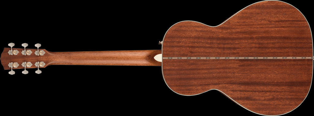 Fender PS 220E Parlor All Mhgny Ovangkol FB Aged Cognac Burst