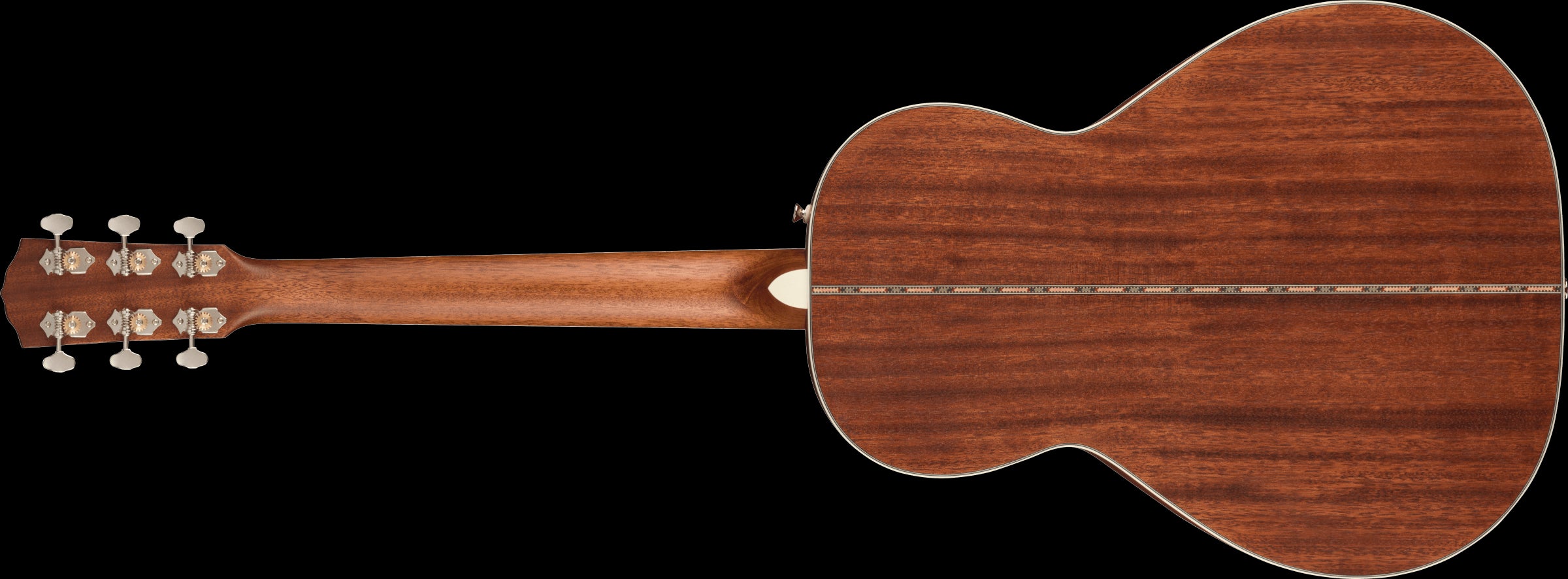 Fender PS 220E Parlor All Mhgny Ovangkol FB Aged Cognac Burst