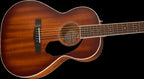Fender PS 220E Parlor All Mhgny Ovangkol FB Aged Cognac Burst