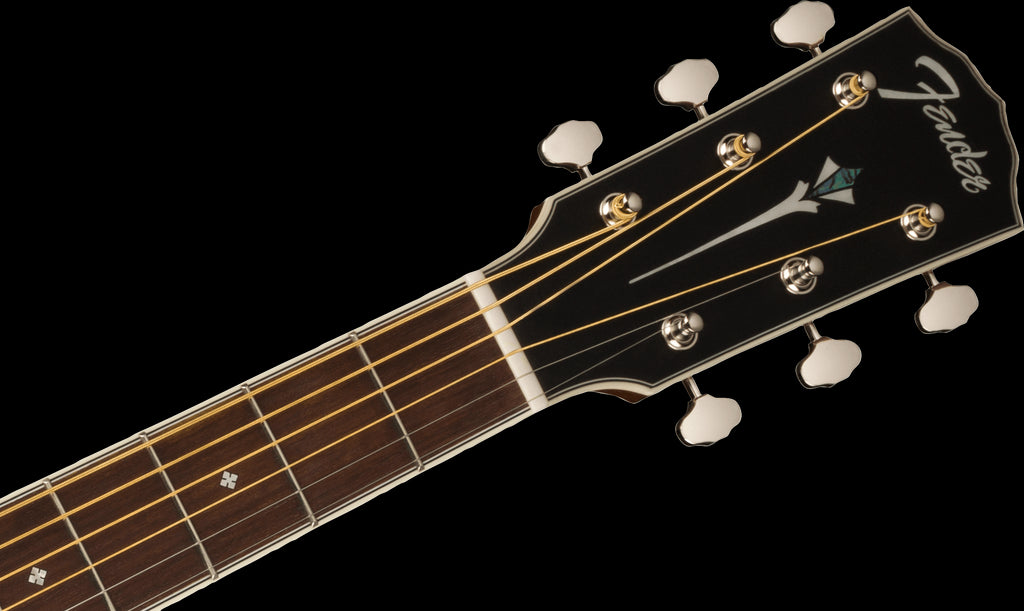 Fender PS 220E Parlor All Mhgny Ovangkol FB Aged Cognac Burst