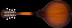 Fender PM 180E Mandolin Walnut Fretboard - Aged Cognac Burst