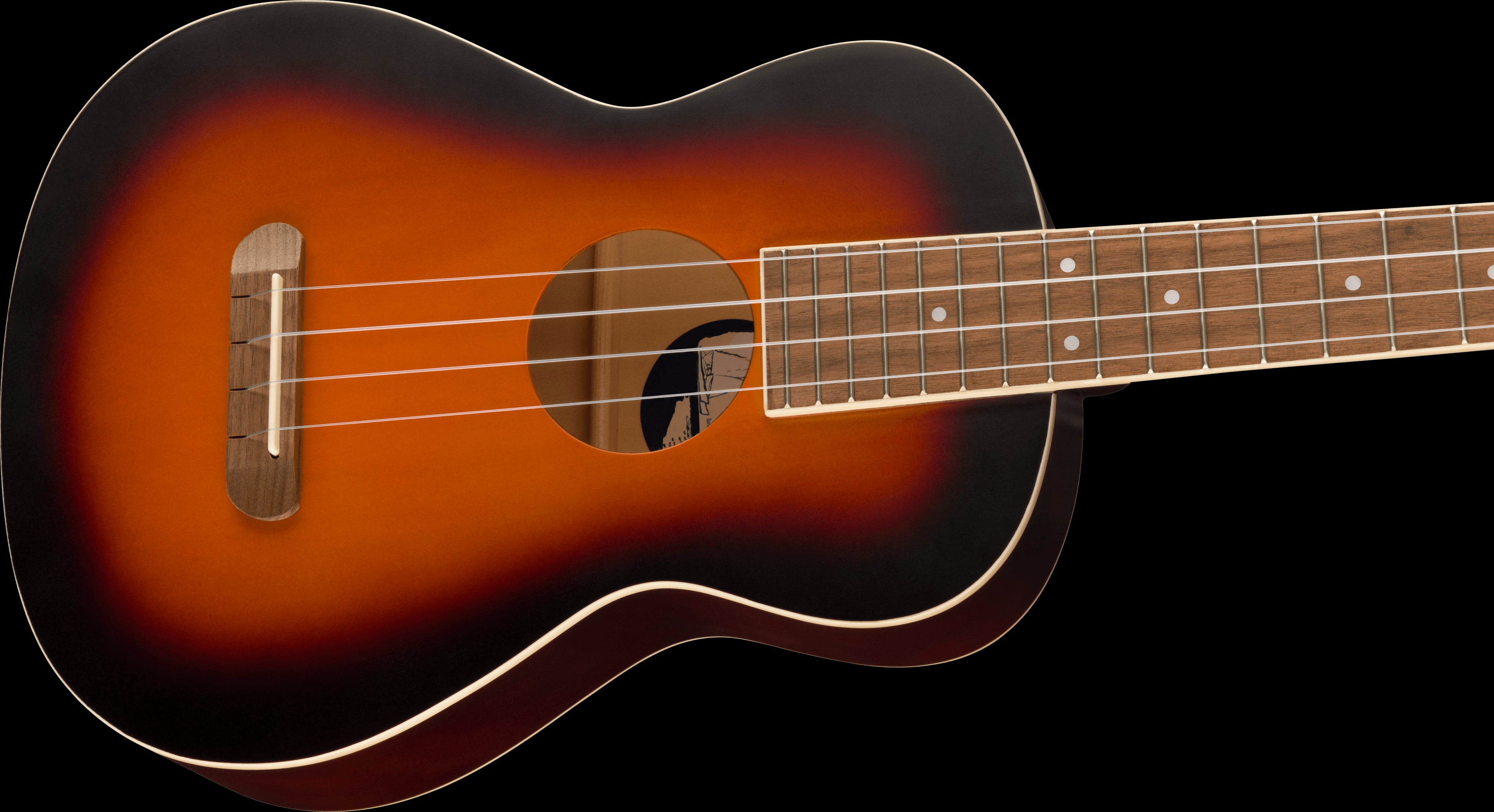Fender Avalon Tenor Ukulele with Walnut Fretboard - 2 Colour Sunburst
