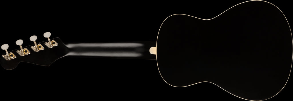 Fender Avalon Tenor Ukulele Walnut Fretboard - Black