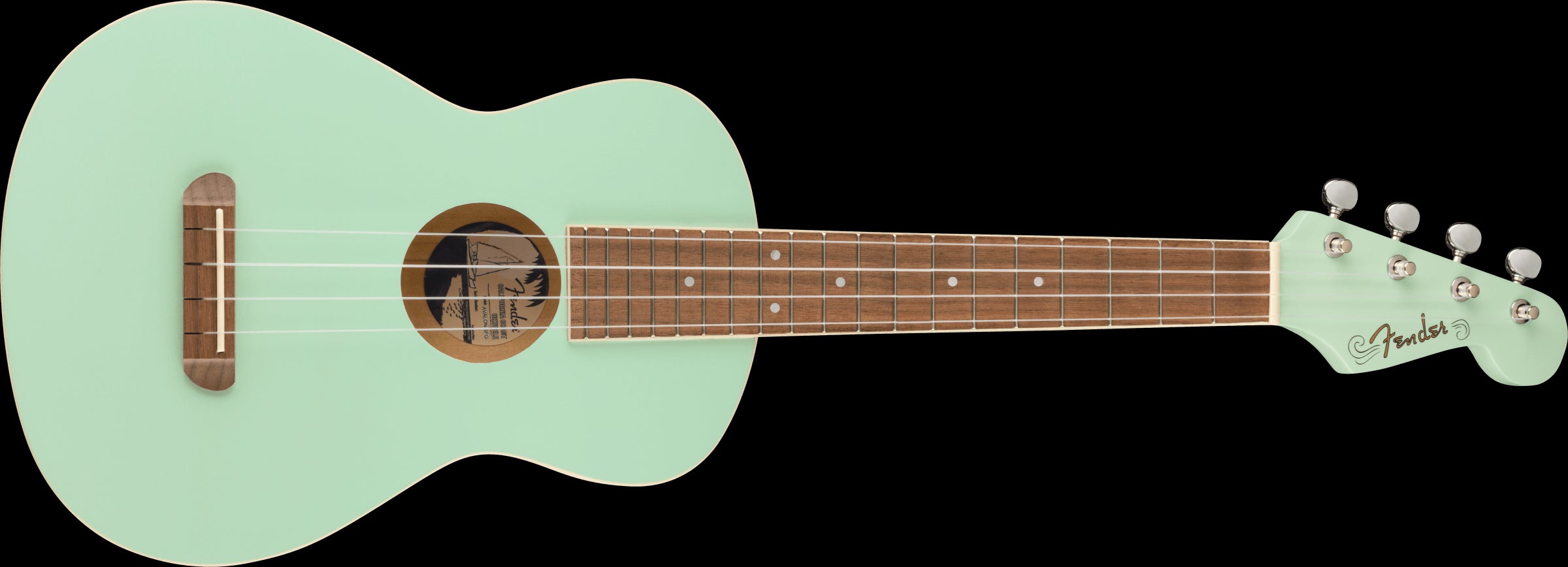 Fender Avalon Tenor Ukulele with Walnut Fretboard - Surf Green