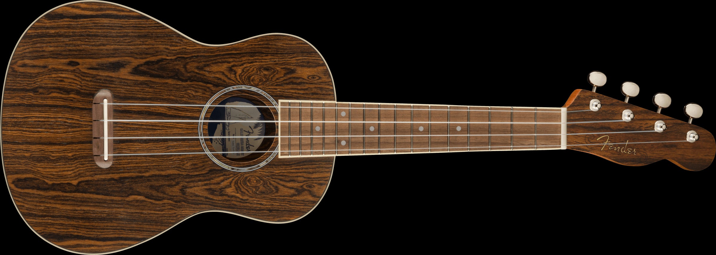 Fender Zuma Exotic Concert Ukulele Walnut Fretboard - Bocote