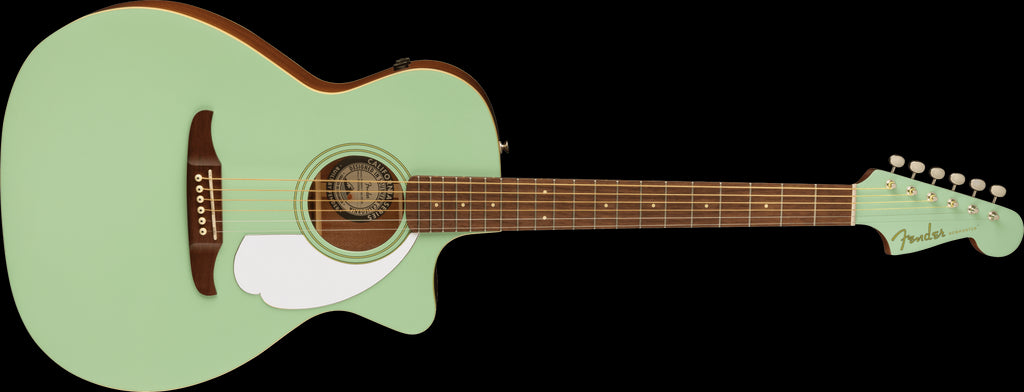 Fender California Player Newporter Acoustic Guitar with Fishman Pickup - Surf Green