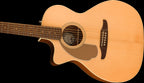Fender Newporter Player Left Handed Acoustic - Gold Pickguard - Natural