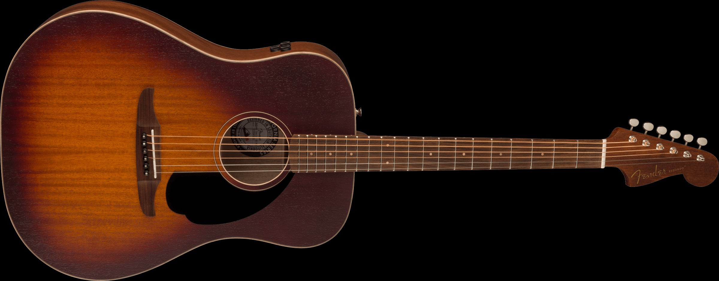 Fender Redondo Special Acoustic Guitar - Black Pickguard - Honey Burst