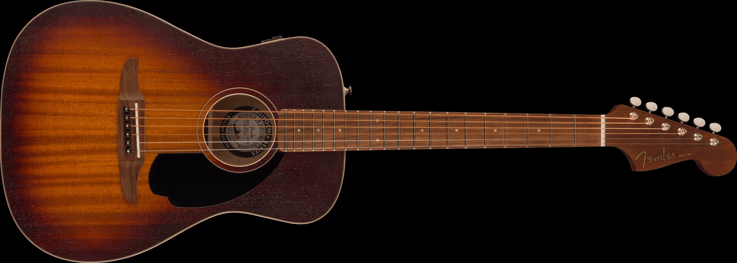 Fender Malibu Special Acoustic Guitar - Black Pickguard - Honey Burst