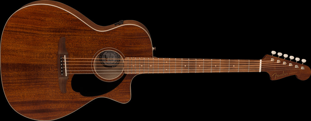 Fender Newporter Special Acoustic Guitar - Black Pickguard - Natural