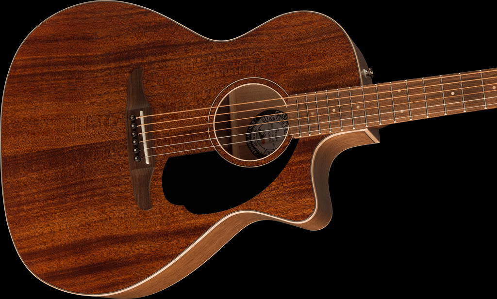 Fender Newporter Special Acoustic Guitar - Black Pickguard - Natural