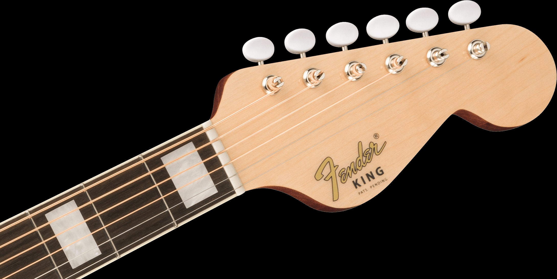 Fender King Vintage Acoustic Guitar - Gold Pickguard - Aged Natural