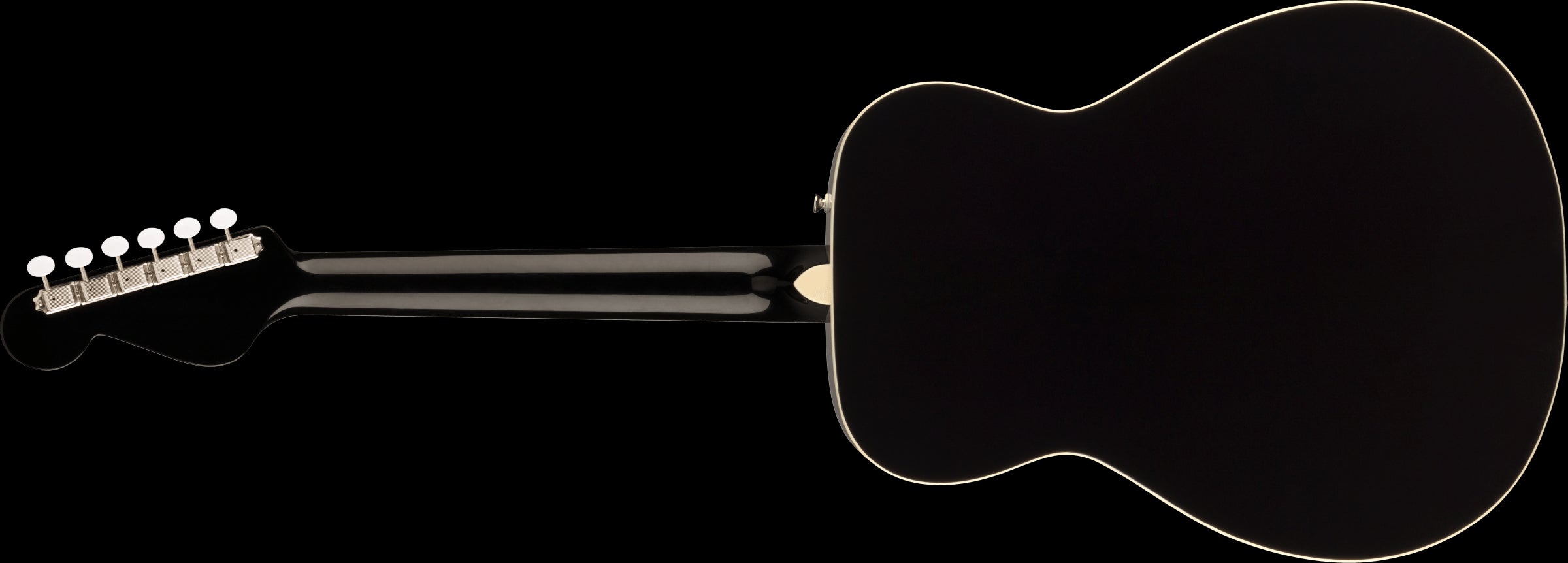 Fender Malibu Vintage Acoustic Guitar - Gold Pickguard - Black