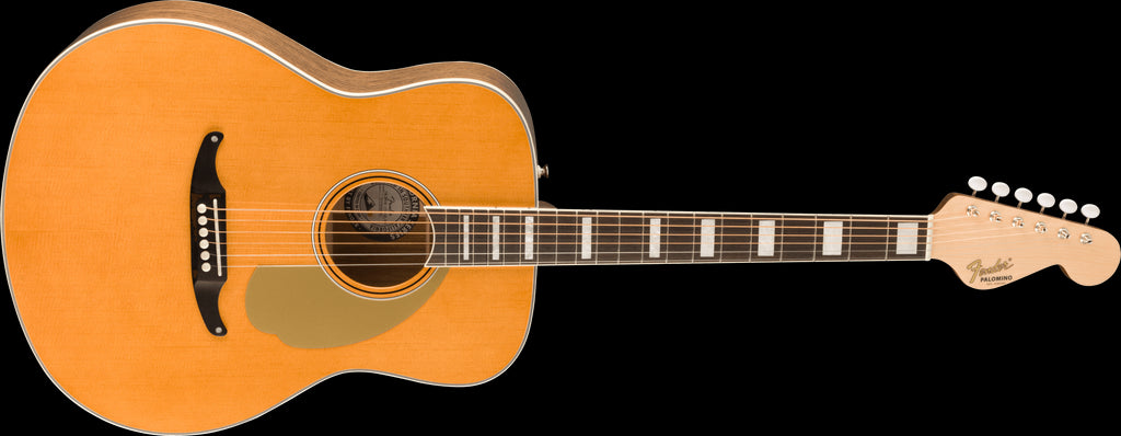 Fender Palomino Vintage Acoustic Guitar - Gold Pickguard - Aged Natural