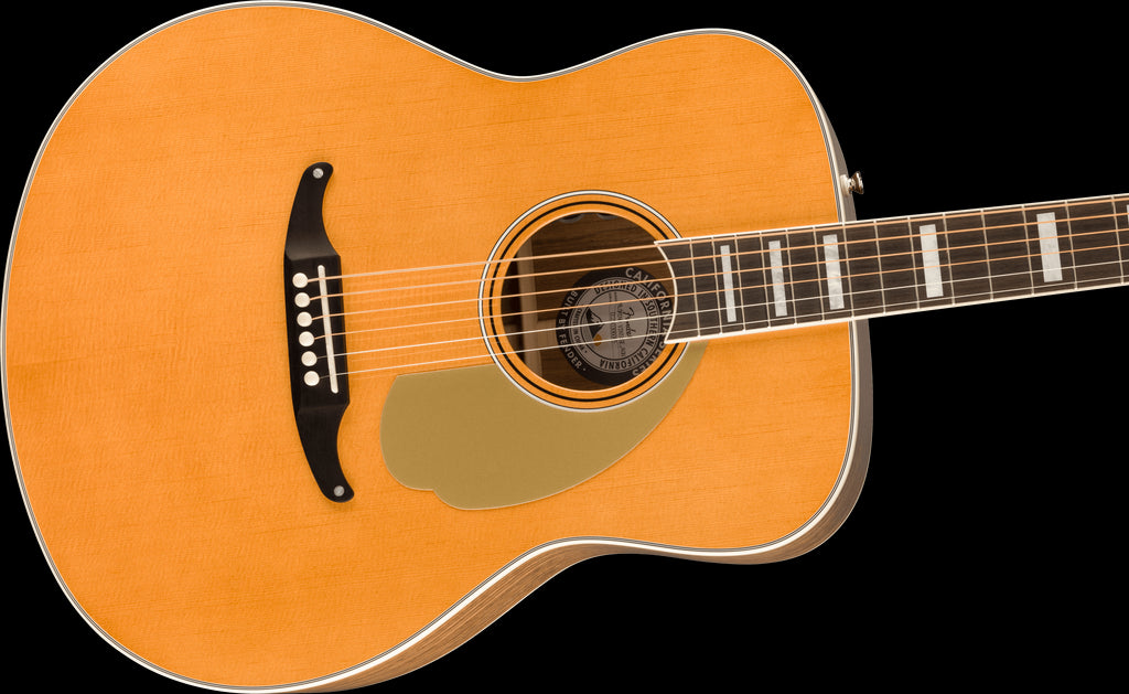 Fender Palomino Vintage Acoustic Guitar - Gold Pickguard - Aged Natural