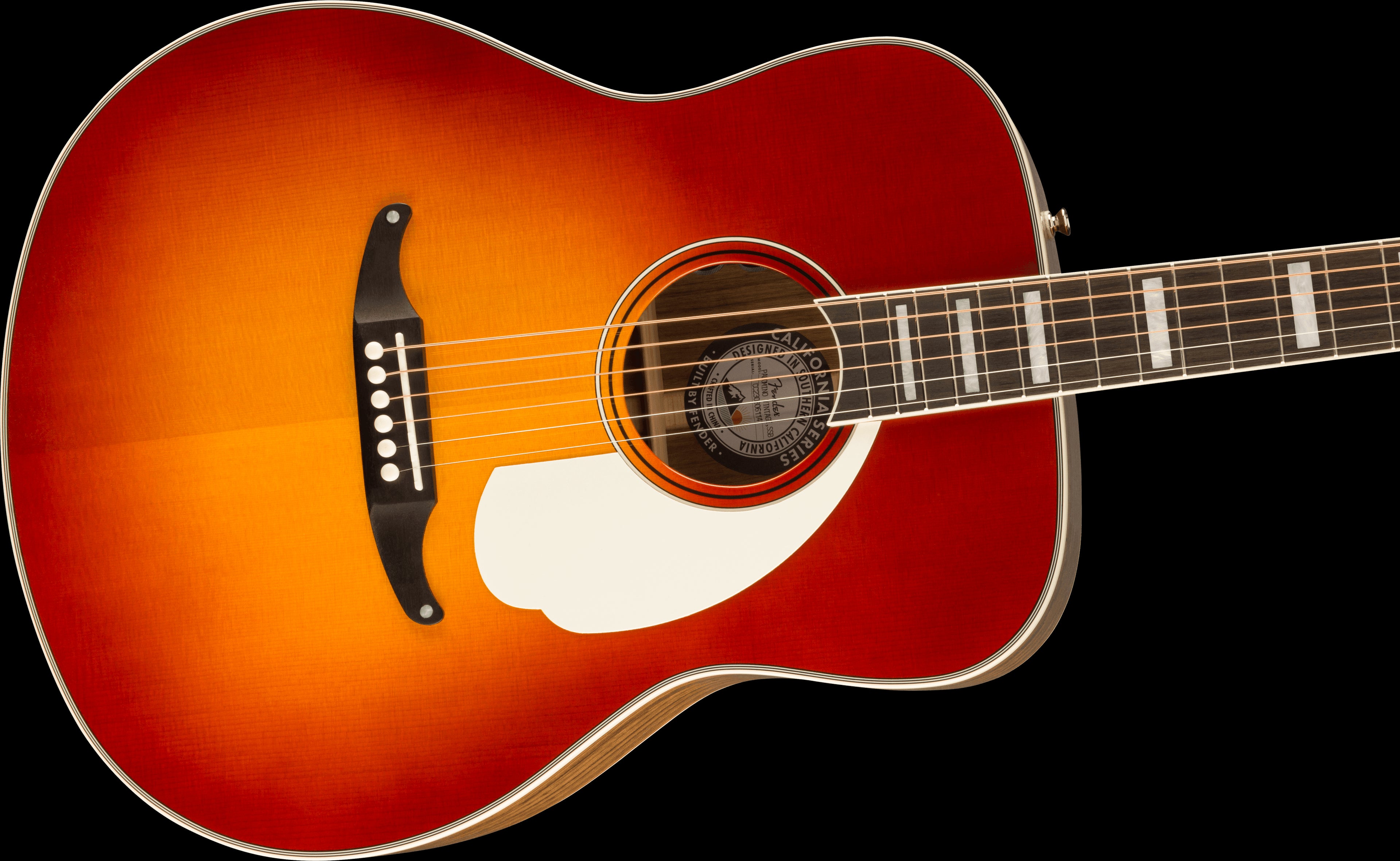 Fender Palomino Vintage Acoustic Guitar - Gold Pickguard - Sienna Sunburst