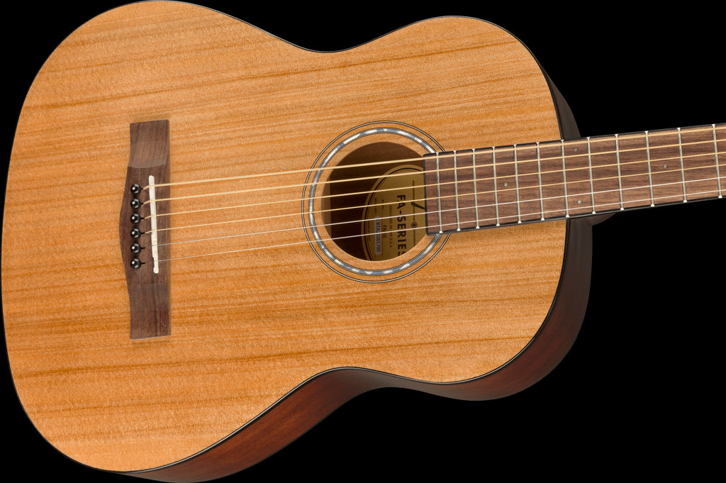 Fender FA-15 3/4 Scale Steel Acoustic Guitar with Gig Bag & Walnut Fingerboard in Natural