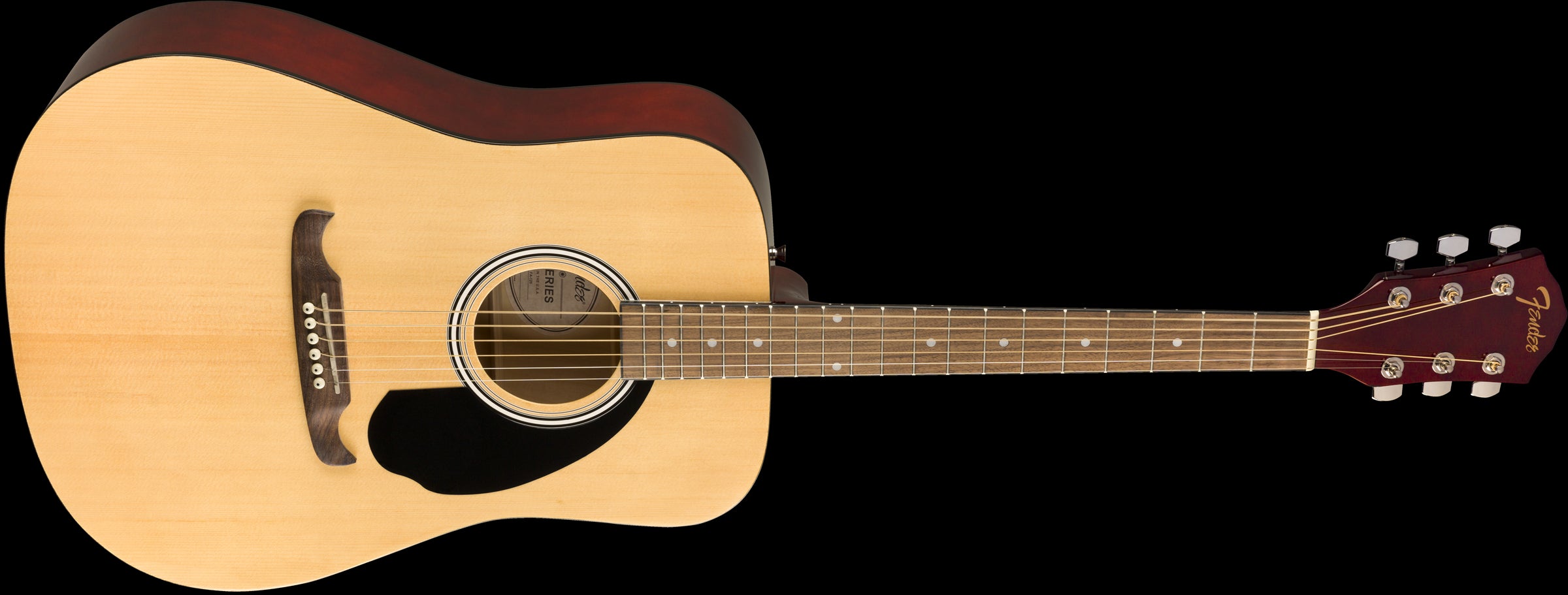 Fender FA-125 Dreadnought Acoustic Guitar with Walnut Fingerboard in Natural with Bag