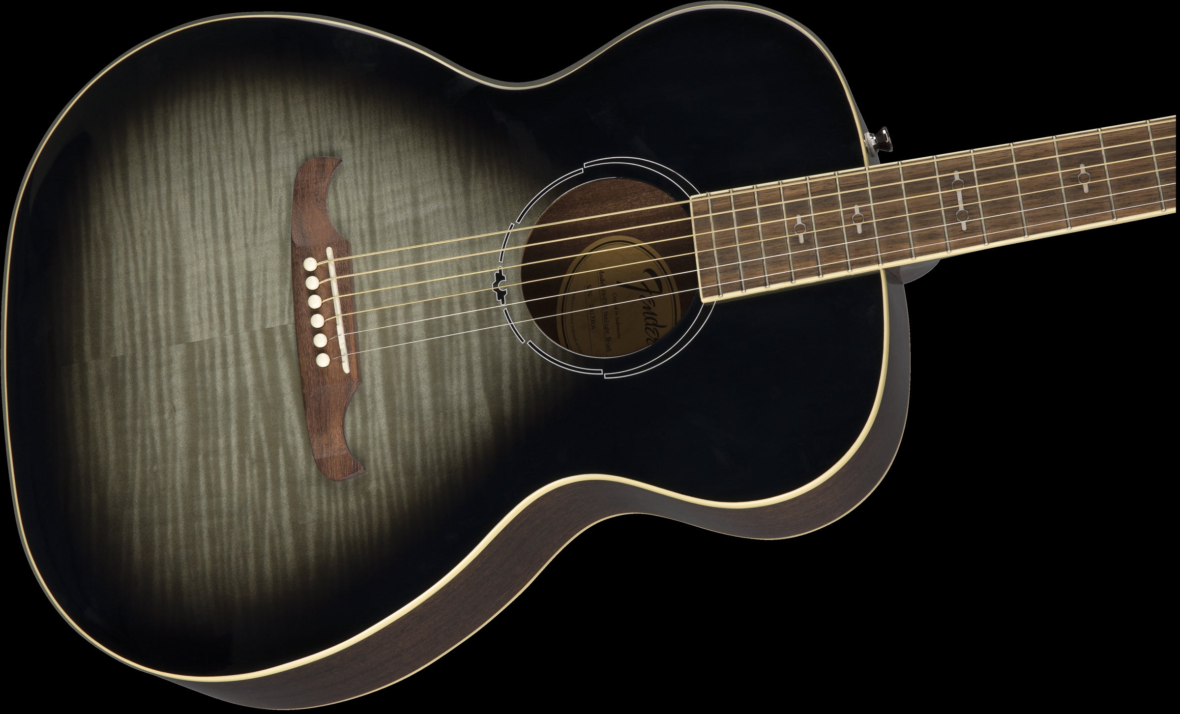 Fender FA-235E Concert Acoustic Guitar with Laurel Fingerboard in Moonlight Burst
