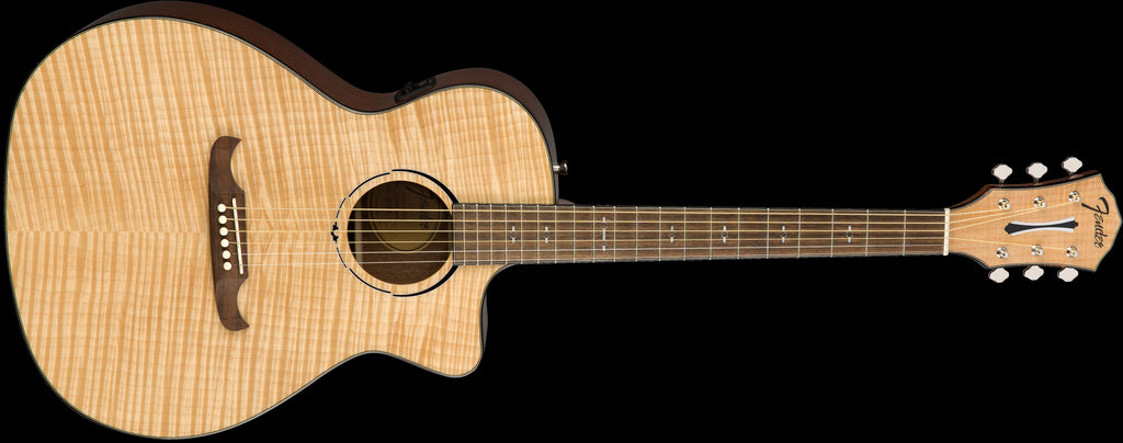 Fender FA-345CE Auditorium Acoustic Guitar with Laurel Fingerboard in Natural