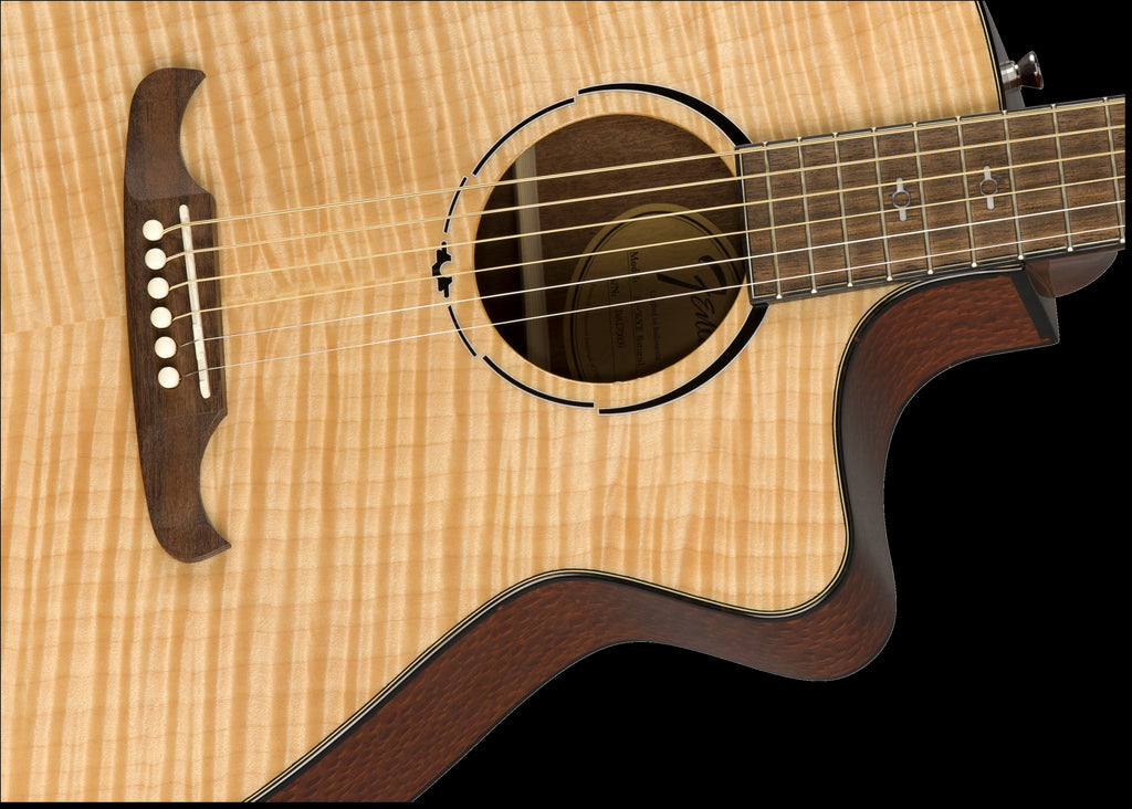 Fender FA-345CE Auditorium Acoustic Guitar with Laurel Fingerboard in Natural