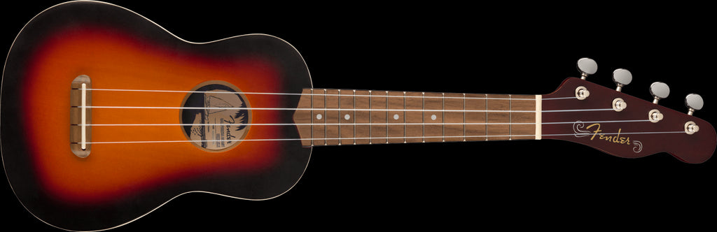 Fender Venice Soprano Uke Walnut Fretboard - 2 Colour Burst