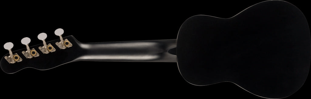 Fender Venice Soprano Uke Walnut Fretboard in Black