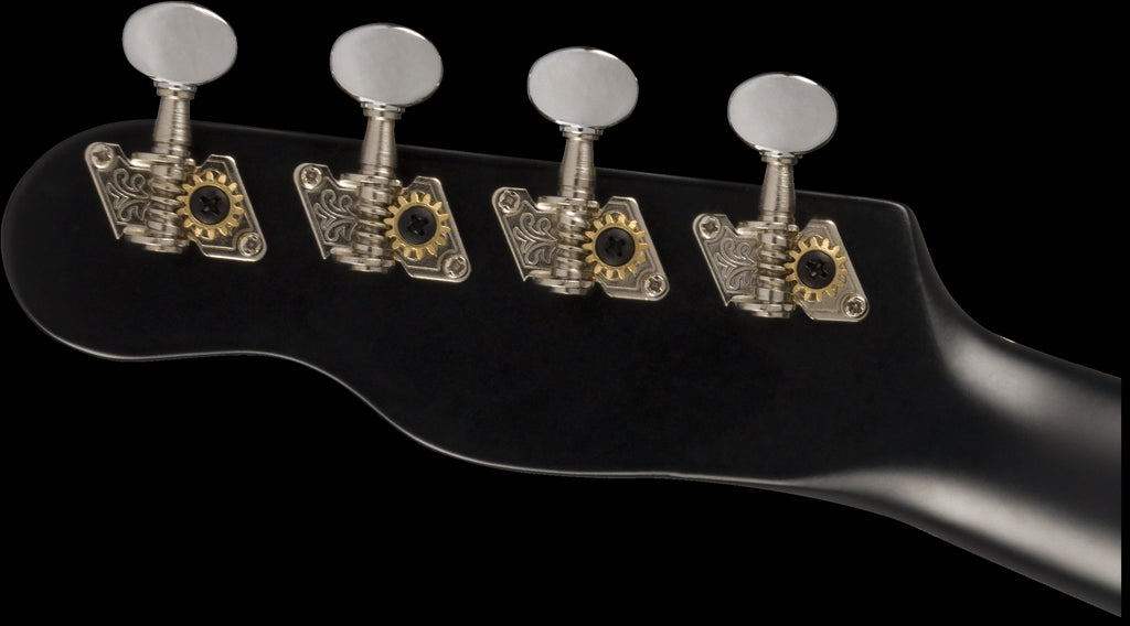 Fender Venice Soprano Uke Walnut Fretboard in Black